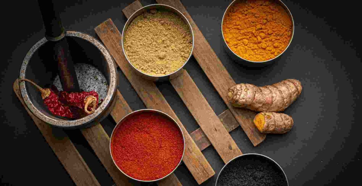 Different types of spices